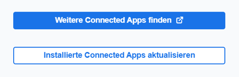 Refresh Installed Connected Apps DE