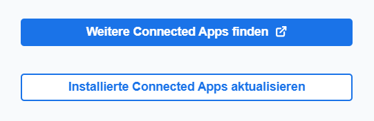 Refresh Installed Connected Apps DE